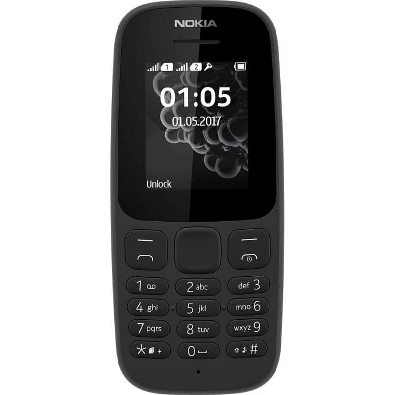Imagen de Nokia 105 (2019) Dual Sim Negro — teléfono básico 800 mAh en OfertitasTOP
