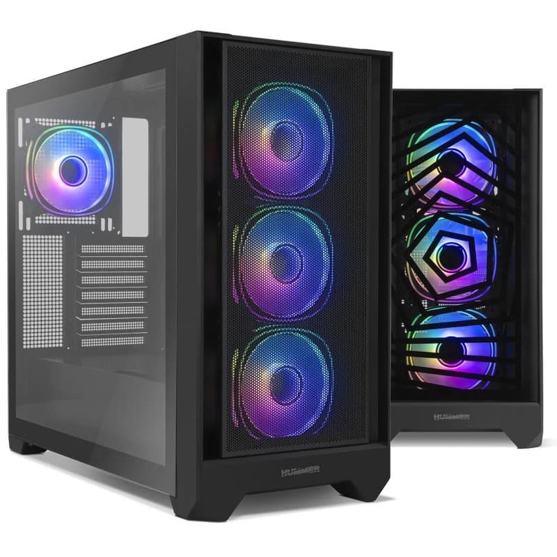 Imagen de Nox Hummer PLASMA Mid Tower Negra, USB-C 💻 en OfertitasTOP