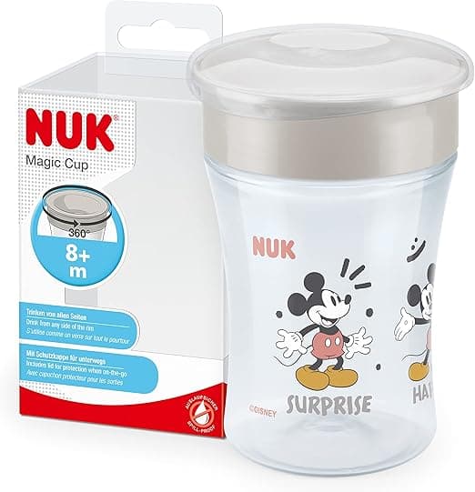 NUK Magic Cup Mickey Mouse 🧃 Vaso anti-derrames 360° +8 meses