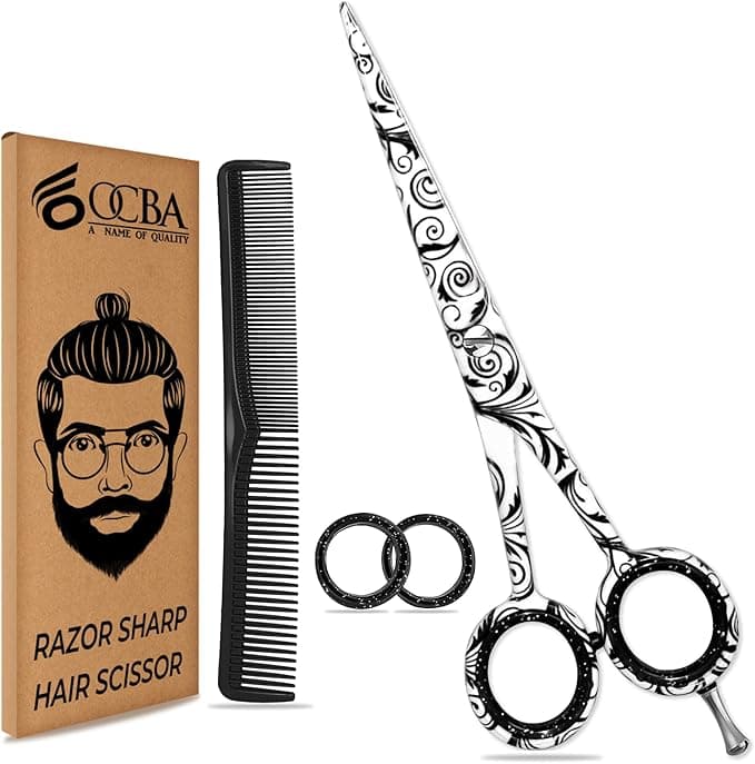 OCBA Tijeras de Peluquería Profesionales 6" Blanco ✂️