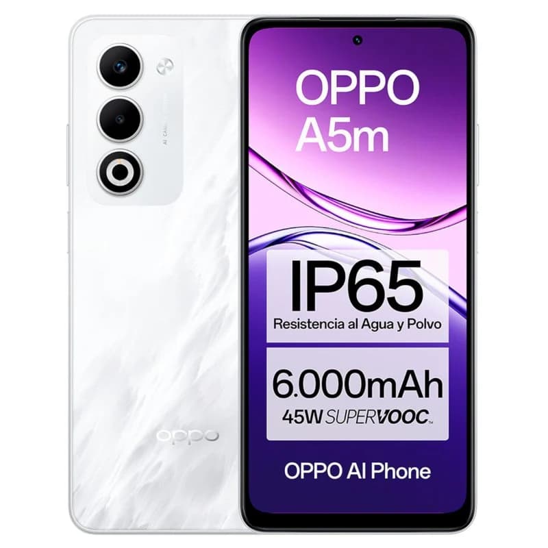 Imagen de OPPO A5m 6,67" HD+ 6000 mAh blanco 📱 en OfertitasTOP
