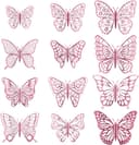 Thumbnail 3 de OSDUE Topper de Pastel Mariposa 🦋 Decoración Ideal de Cumpleaños