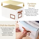 Thumbnail 4 de OUTBROS Caja Plegable de Almacenamiento, 3 Unidades, Blanco 🧺