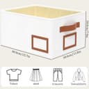 Thumbnail 6 de OUTBROS Caja Plegable de Almacenamiento, 3 Unidades, Blanco 🧺