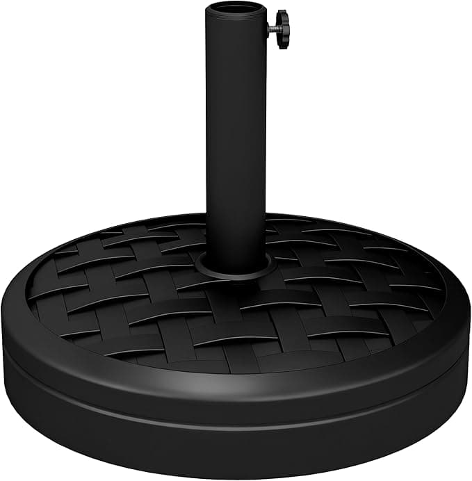 Outsunny Base de Sombrilla Redonda Rellena de Cemento ⚫