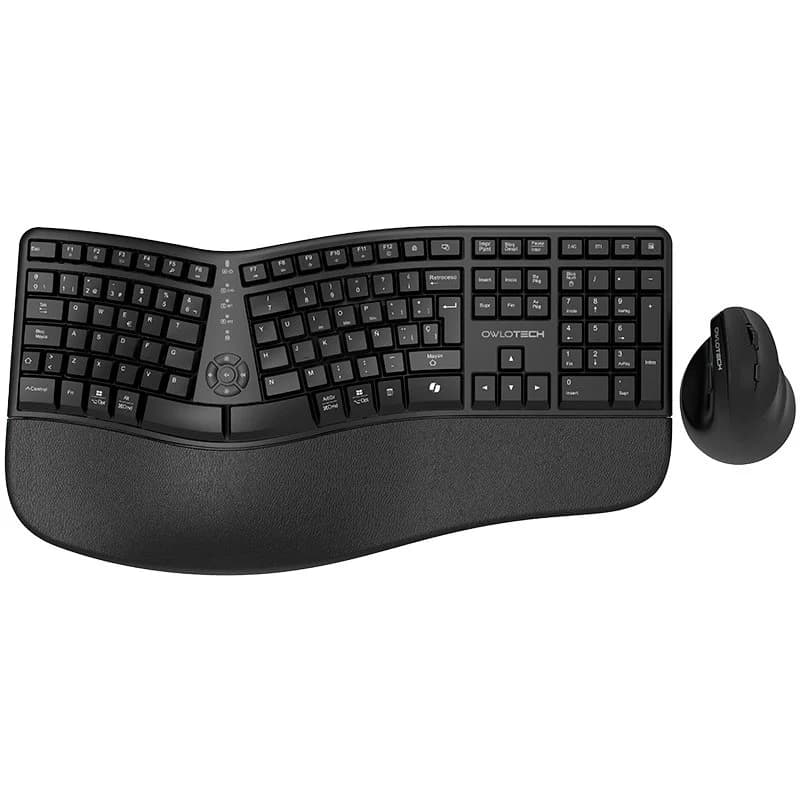 Imagen de Owlotech EMK500 Teclado y ratón ergonómico wireless 2.4 GHz en OfertitasTOP