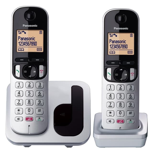 Panasonic KX-TGC252SPS teléfono inalámbrico dúo plata/negro 📞