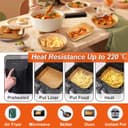 Thumbnail 1 de Papel Freidora Aire 23cm 100Pcs 🧻 Resistente y Antiadherente