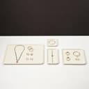 Thumbnail 3 de Papten Bandeja de microfibra para joyas, apilable, beige ✨