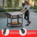 Thumbnail 4 de PARGRILL Carro de Barbacoa Acero Inoxidable con Mesa Plegable 🍖