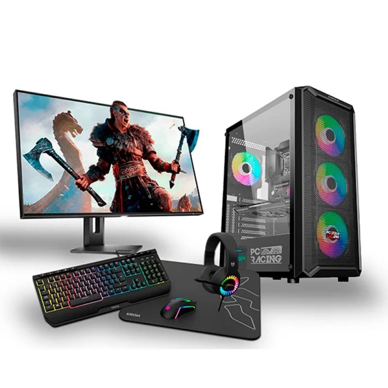Imagen de PC Racing Pack AMD Ryzen 5 5600G con Monitor 24" + Accesorios 🚗 en OfertitasTOP
