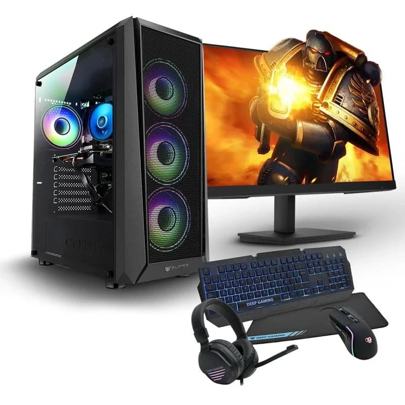 Imagen de PC Racing AMD Ryzen 5 8600G 32GB, 1TB + 1TB SSD, RTX 3060 y monitor 24" FullHD en OfertitasTOP