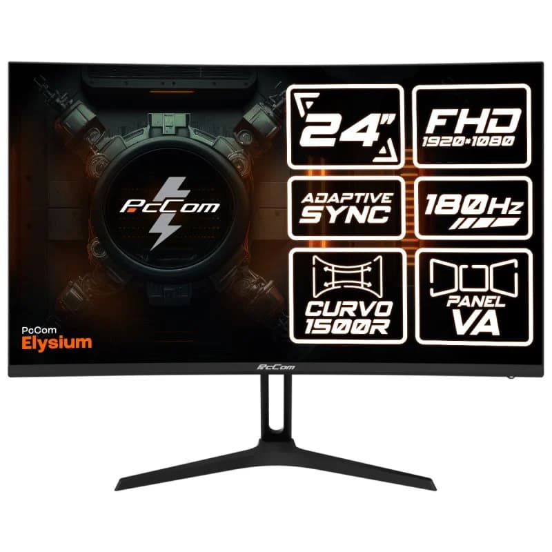 Imagen de PcCom Elysium Monitor gaming 23,6" VA FHD 180Hz Adaptive Sync Curva 📺 en OfertitasTOP