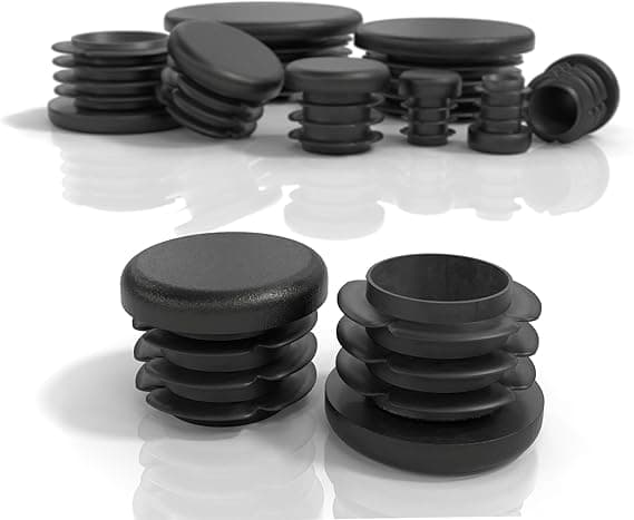 PD® Tapones Redondos 30mm para Tubo | Plástico Negro 🛠️