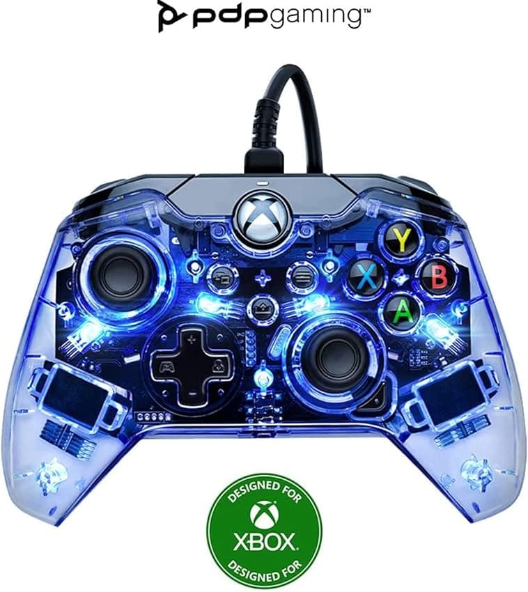 Imagen de PDP Xbox Afterglow Wave Wired Controller Blue 3,5 mm en OfertitasTOP