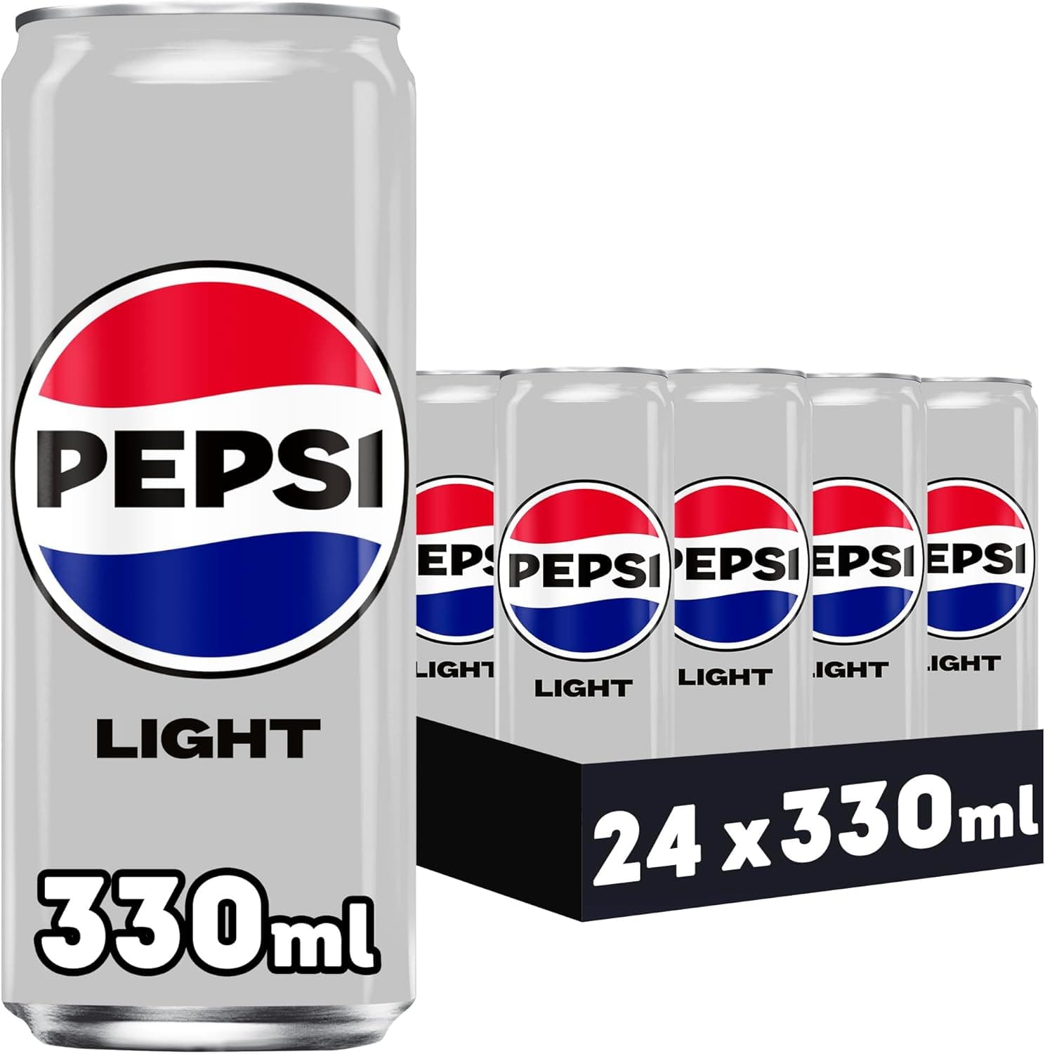 Pepsi Light 24 latas de refresco bajo en calorías 🥤