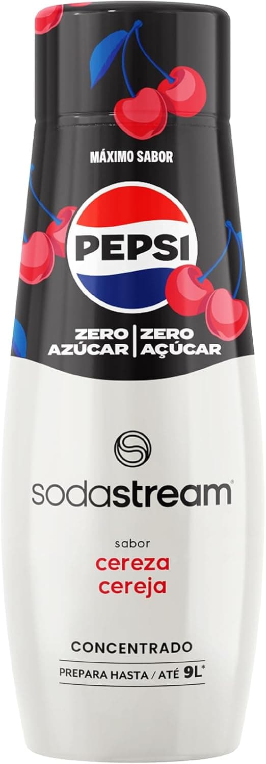 Pepsi Zero Cherry Concentrado Sin Azúcar para SodaStream 🍒 440ml