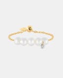 Thumbnail principal de Persée Anillo Aphrodite de oro, diamantes y perlas ✨💍