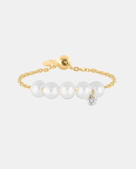 Imagen de Persée Anillo Aphrodite de oro, diamantes y perlas ✨💍 en OfertitasTOP