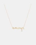 Thumbnail principal de Persée Collar de oro con letras "Amour" 💖