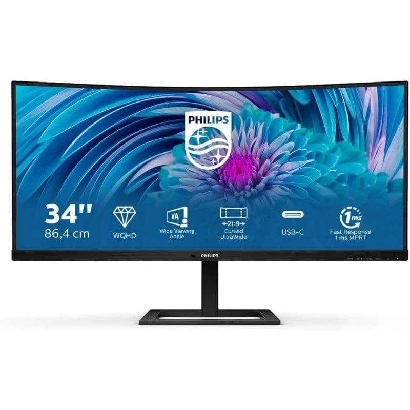 Imagen de Philips E Line 346E2CUAE 34" WQHD+ 100 Hz Curvo USB-C 📺 en OfertitasTOP