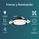 Thumbnail 1 de Philips Ventilador de Techo Bliss LED, motor DC, color Negro 🌬️