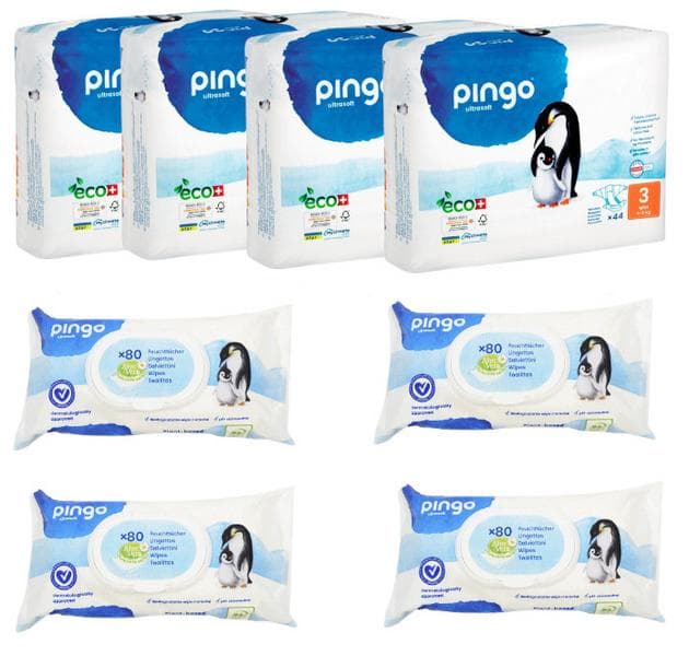 Imagen de Pingo Pack Pañales talla 3 4x44 uds pañales en OfertitasTOP