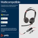 Thumbnail 1 de Poly Blackwire 5220 Auriculares USB-C Stereo con Conector 3.5mm
