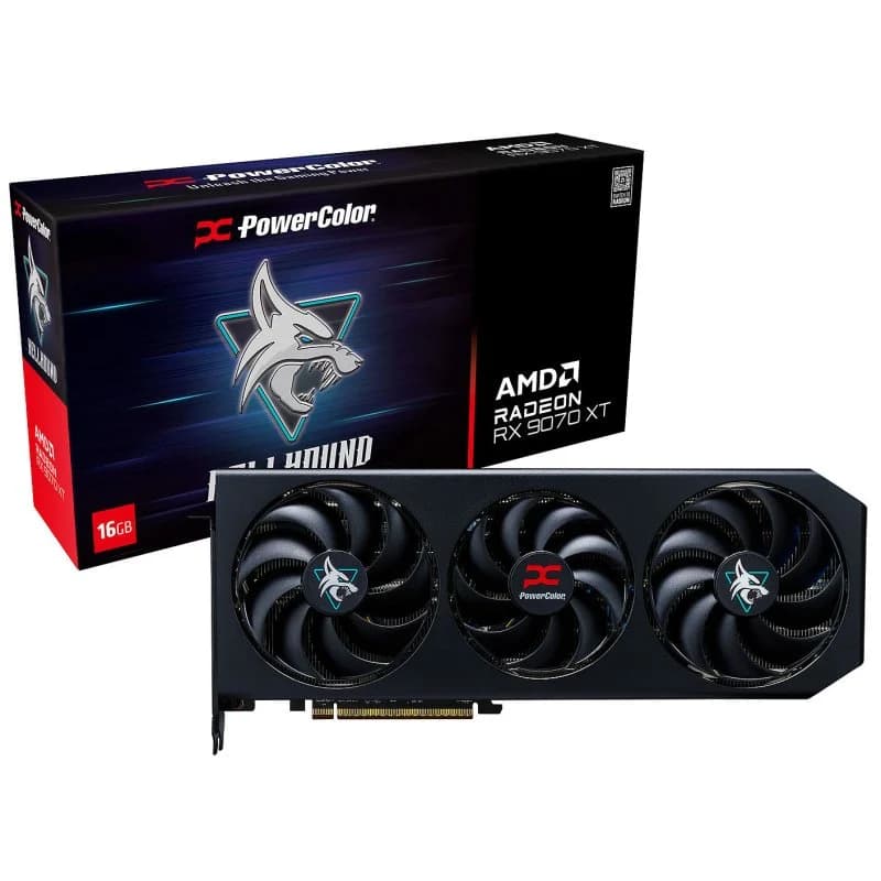 Imagen de PowerColor Hellhound AMD Radeon RX 9070 XT OC 16 GB GDDR6 en OfertitasTOP