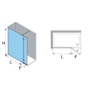 Thumbnail 3 de Profiltek Galilea GA-240 mampara ducha 8 mm, 195 cm