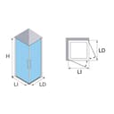 Thumbnail 3 de Profiltek Keisy KE-220 mampara 8 mm 195 cm ducha 🚿