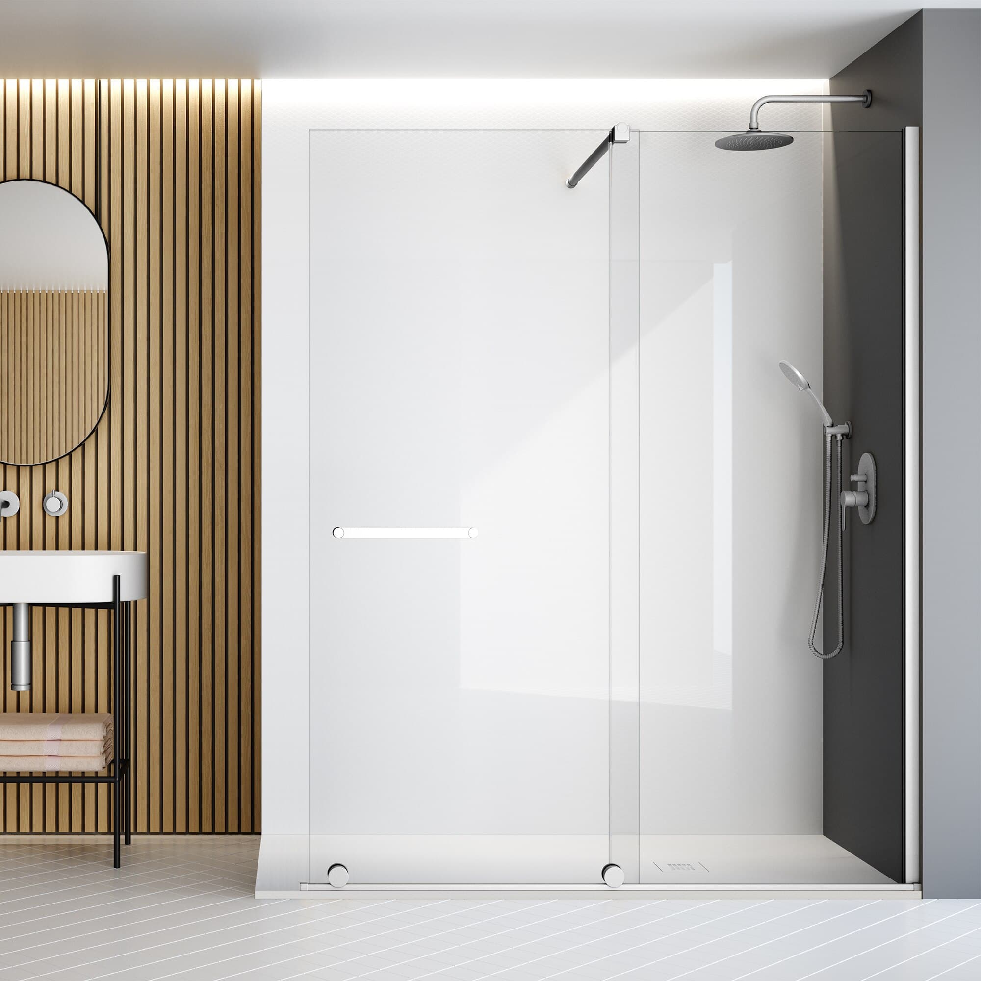 Profiltek Vanity VY-250 mampara 8 mm, 195 cm vidrio