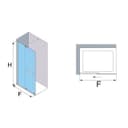 Thumbnail 4 de Profiltek Vanity VY-250 separador de ducha 🚿