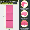 Thumbnail 1 de ProsourceFit Tri-Fold Folding Exercise Mat rosa 🧘♀️