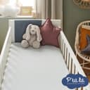 Thumbnail 1 de P'tit Lit Protector Cuna 2 en 1 🛏️: Impermeable, Algodón, Gris