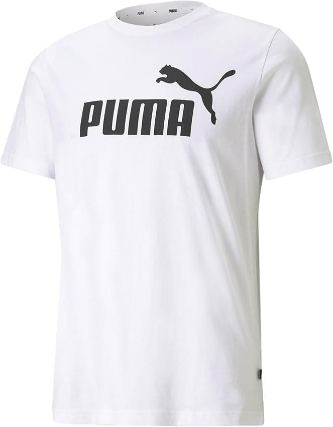 Imagen de PUMA Ess Logo Tee 🏋️‍♂️ Camiseta Deportiva Hombre, L Puma White en OfertitasTOP