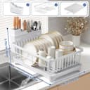 Thumbnail 2 de PurKeep Escurridor de Platos Blanco con Soporte para Utensilios 🧴