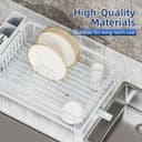 Thumbnail 4 de PurKeep Escurridor de Platos Blanco con Soporte para Utensilios 🧴