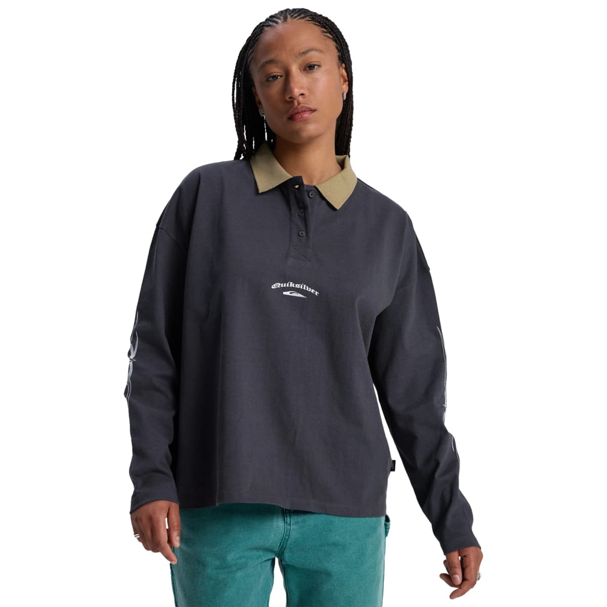 Imagen de Quiksilver Mercury Standard Polo de mujer, manga larga 👕 en OfertitasTOP