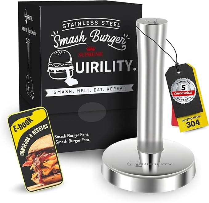 Quirility Smash Burger Kit Profesional🍔 Acero Inoxidable