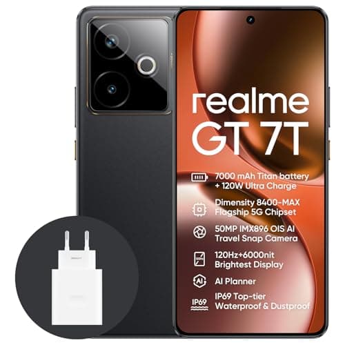 Imagen de realme GT 7T 5G 12+512GB smartphone, batería 7000 mAh 📱 en OfertitasTOP