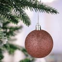 Thumbnail 1 de Relaxdays Set 101 Bolas Árbol Navidad marrón/blanco 🎄