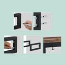 Thumbnail 5 de Relaxdays Escuadras Repisa 35 cm para estantes 🛠️