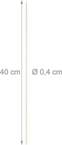 Thumbnail 3 de Relaxdays Pinchos de Madera 40 cm 🍢