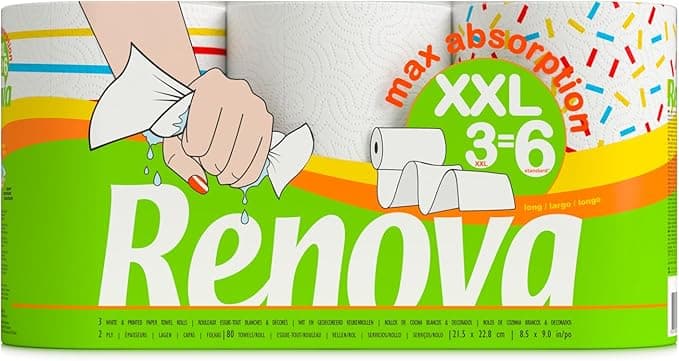 Renova Rollo de Cocina, Pack de 3 🧻