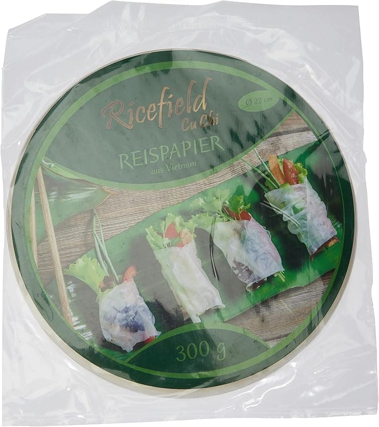 Ricefield Papel de Arroz 22 cm, 300 g - ¡Perfecto para tus creaciones! 🍚