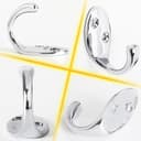 Thumbnail 2 de RICOO Ganchos de Pared MH014-S9 🧥 Set de 9 Placas Modernas