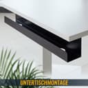 Thumbnail 2 de RICOO Z1110-G Canal de Cables para Escritorio, Aluminio, 110cm ⚡