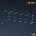 Thumbnail 5 de RICOO Z1110-G Canal de Cables para Escritorio, Aluminio, 110cm ⚡