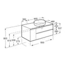 Thumbnail 1 de Roca The Gap mueble baño 2 cajones 1 puerta 1 unidad